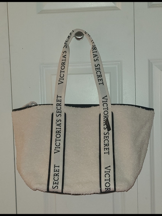 Victoria's Secret Handbags - Victoria's Secret Cream Sherpa Tote NWT